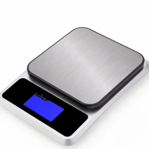 Yeele 10kg Stainless Steel Digital Kitchen Scale with USB Rechargeable
