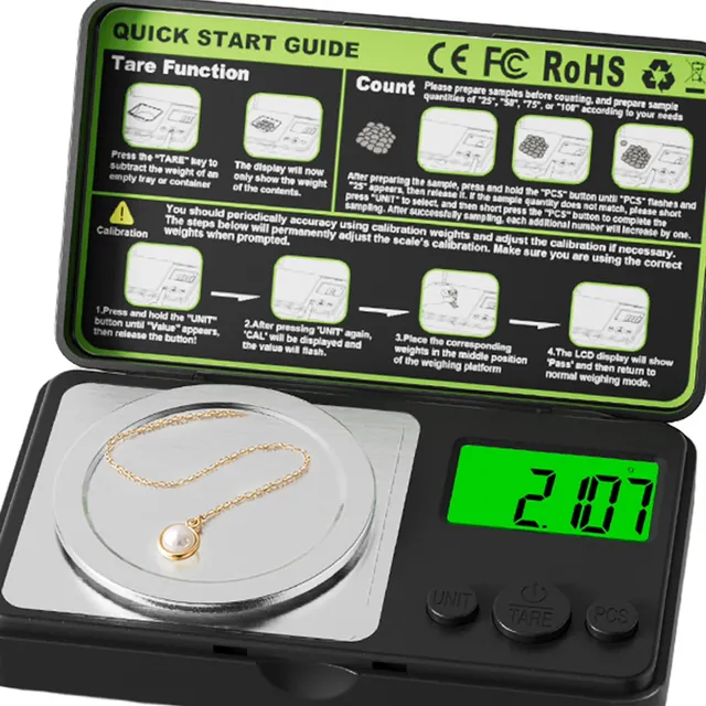 50g Mini Digital Pocket Scale, 0.001g Precision for Gold — photo 4